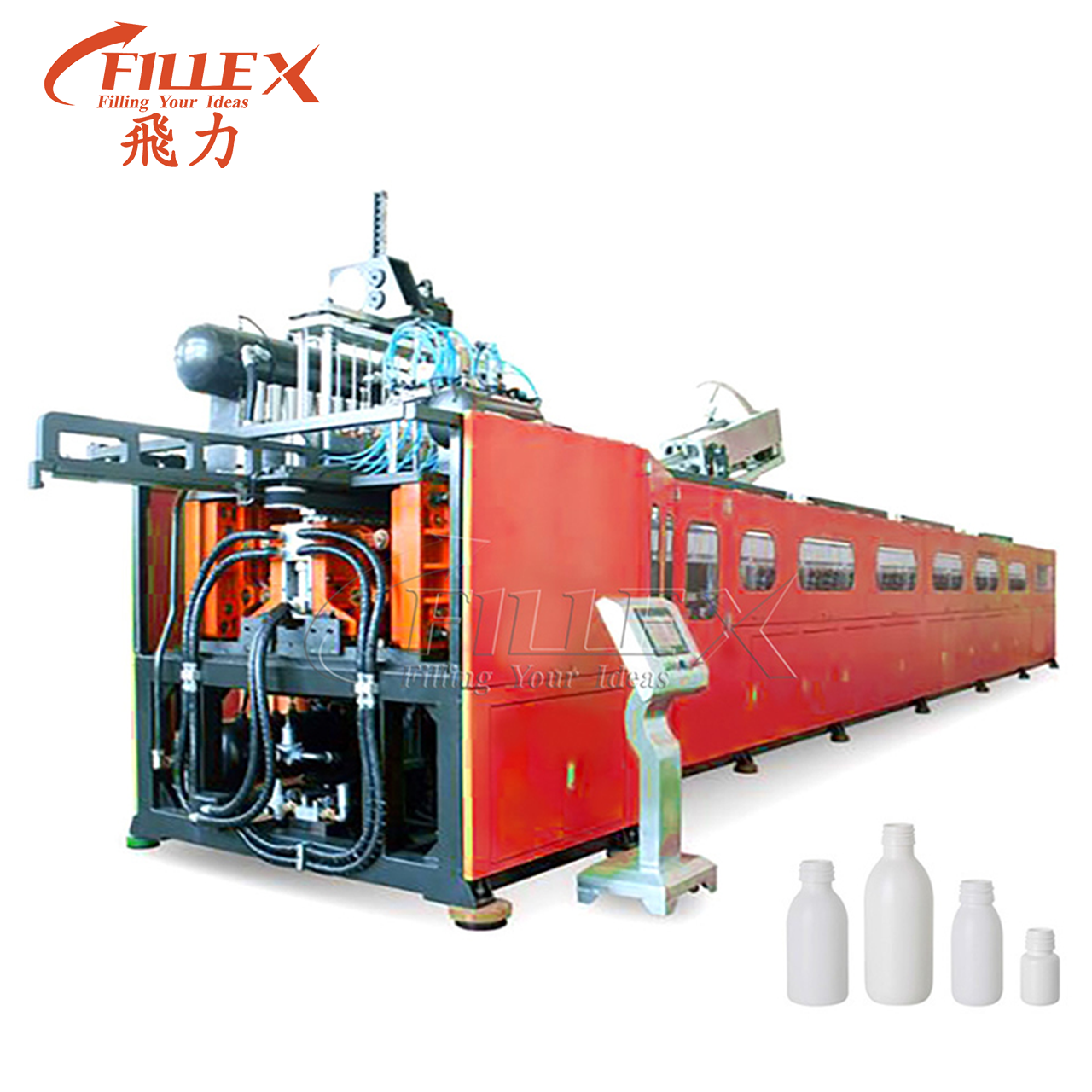 Máquina de moldeo por soplado de botellas de PET con calefacción rotatoria eléctrica de 12 cavidades 24000bph