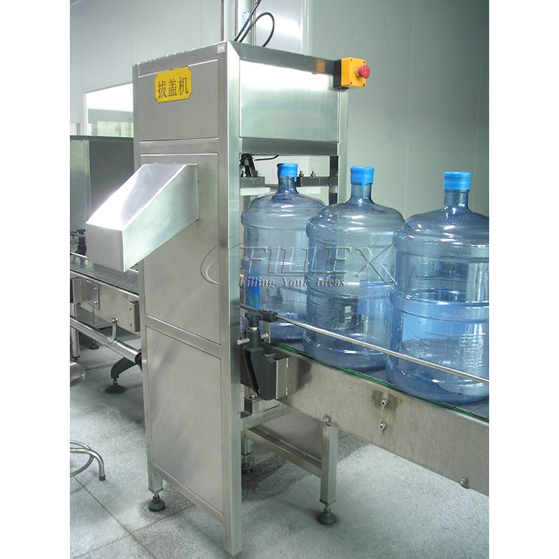 Máquina automática para destapar botellas de un galón para la cadena de producción de agua de barril de un galón