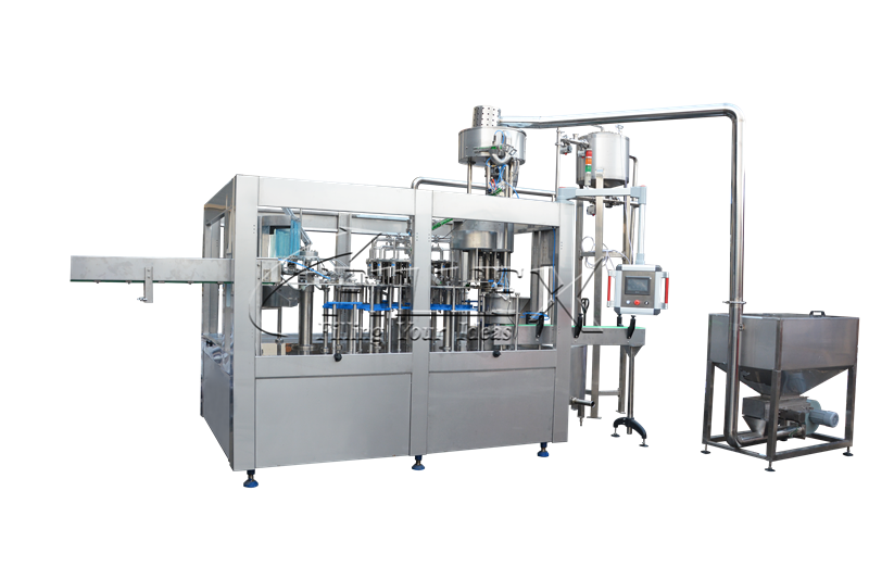 La fabricación de botellas de plástico de agua pura bebida línea de llenado Sistema de producción