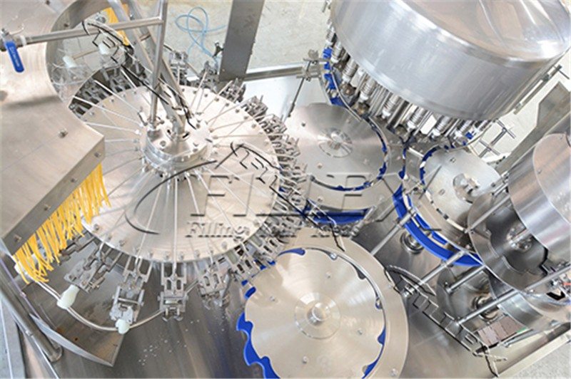Botella portátil tarro de lavado llenado tapado completamente automática