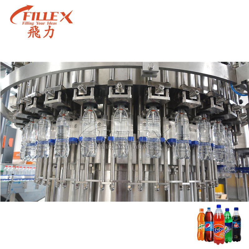 Línea de producción automática de llenado de botellas de PET de soda