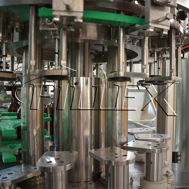 Máquina de llenado de cerveza de botella de cristal